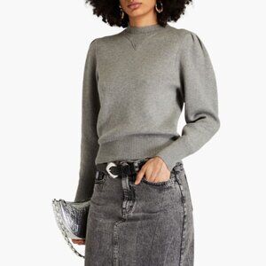 Isabel Marant Grey Camelia Mélange Knitted Sweater Size Xl or 42